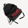 Mochila masculina Tape Type em preto/vermelho