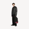 Mochila masculina Tape Type em preto/vermelho