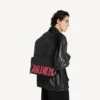 Mochila masculina Tape Type em preto/vermelho