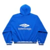Moletom com capuz 3B Football Hoodie «Azul Real/Branco» 827939TTVQ84701