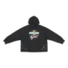Moletom com capuz 90/10, corte largo «Washed Black» 674986TMVH41055