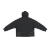 Moletom com capuz 90/10, corte largo «Washed Black» 674986TMVH41055