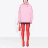 Moletom com capuz Alphabet Versão Solta SS21 Rosa 578135TJVA85700