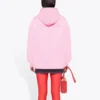 Moletom com capuz Alphabet Versão Solta SS21 Rosa 578135TJVA85700