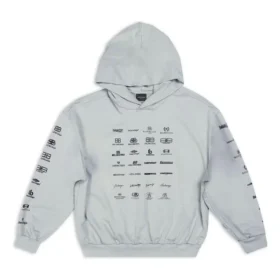 Moletom com capuz Archives Logos «Cinza Claro» 726241TNVQ81342