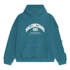 Moletom com capuz Balenciaga de corte largo «Índigo» 674986TLVJ24480