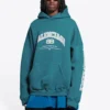 Moletom com capuz Balenciaga de corte largo «Índigo» 674986TLVJ24480