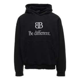 Moletom com capuz BB Be Different Popover «Preto Branco» 720426TNVV11070