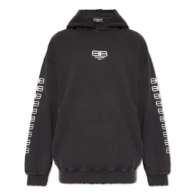 Moletom com capuz BB Icon, corte médio, “Preto Branco” 570811TMVG69034