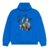 Moletom com capuz de algodão Balenciaga x THE SIMPSONS, corte largo «Azul» 674986TLVG84210