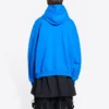 Moletom com capuz de algodão Balenciaga x THE SIMPSONS, corte largo «Azul» 674986TLVG84210