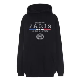 Moletom com capuz de algodão BB Paris Flag «Preto» 570811TGV681000