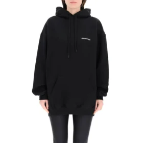 Moletom com capuz de algodão com logótipo SS21 Preto 578135TJV851070