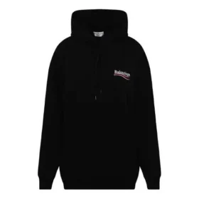 Moletom com capuz de corte médio para Political Campaign «Preto» 578135TKVI91070