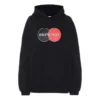 Moletom com capuz despojado de Hoodies, preto, 620947TIV801000