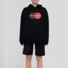 Moletom com capuz despojado de Hoodies, preto, 620947TIV801000