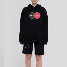 Moletom com capuz despojado de Hoodies, preto, 620947TIV801000