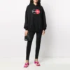Moletom com capuz despojado de Hoodies, preto, 620947TIV801000