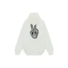 Moletom com capuz Drip Peace, corte largo, «Branco» 651799TKVA2863932