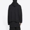Moletom com capuz e estampado do logótipo da faculdade «Est. 1917», corte largo «Preto» 674986TLV901076