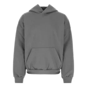 Moletom com capuz e etiqueta de cuidados, corte médio «Cinza Preto» 725565TNVL61219 Moletom com capuz e etiqueta de cuidados, corte médio «Cinza Preto» 725565TNVL61219
