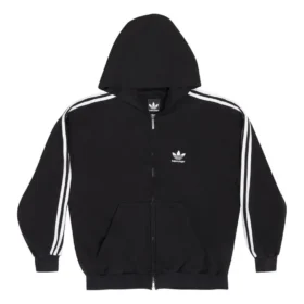 Moletom com capuz e fecho Balenciaga x adidas «Black White» 723754TNVN28482