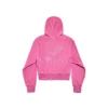 Moletom com capuz e fecho BB Motel, justo «Rosa Escuro» 791755TQVU85803