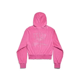 Moletom com capuz e fecho BB Motel, justo «Rosa Escuro» 791755TQVU85803