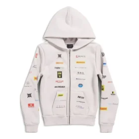 Moletom com capuz e fecho de correr «Off White» 788243TQVH69016