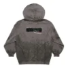 Moletom com capuz e fecho Gaffer Heavy Washed, corte justo «Cinza» 720424TNVK51227