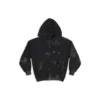 Moletom com capuz e fecho Gaffer Heavy Washed, corte justo «Cinza» 720424TNVK51227