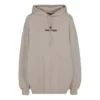 Moletom com capuz e logótipo «Alphabet» cinzento e branco 641529TJVB19054