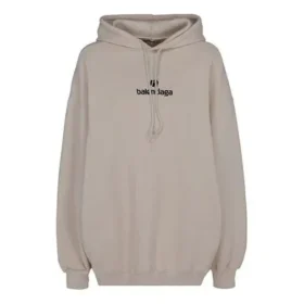 Moletom com capuz e logótipo «Alphabet» cinzento e branco 641529TJVB19054