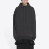 Moletom com capuz e logótipo bordado «Preto» 578135TLVB81146