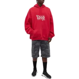 Moletom com capuz e logótipo “Raspberry White” 651799-TKV83-6295