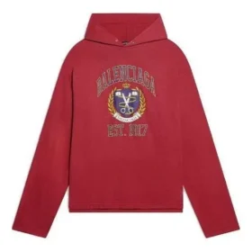 Moletom com capuz e logótipo universitário «Est. 1917» «Vermelho» 674685TLV896163