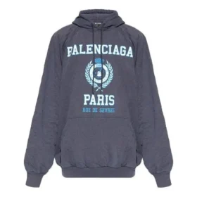 Moletom com capuz e logótipo universitário «Navy» 697879TMV964140