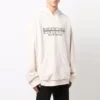 Moletom com capuz e logótipo Worldwide “Branco Giz Preto” 674986TLVA99054