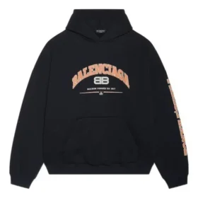 Moletom com capuz Hoodies de corte largo «Black» 674986TLVJ21074