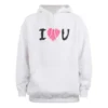 Moletom com capuz «I Love U» «Branco» 570811TJVL69040