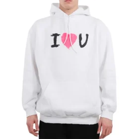 Moletom com capuz «I Love U» «Branco» 570811TJVL69040
