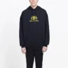 Moletom com capuz oversize em malha entrelaçada «Preto Amarelo» 578138TEV191361