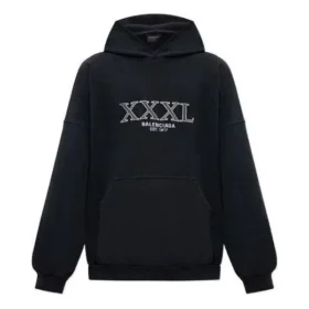 Moletom com capuz oversize XXXL “Preto e Branco” 713677TNVD91070