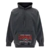 Moletom com capuz oversized B Authentic Vintage Jersey “Preto Desbotado” 697879TMVB11000