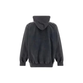 Moletom com capuz oversized B Authentic Vintage Jersey “Preto Desbotado” 697879TMVB11000