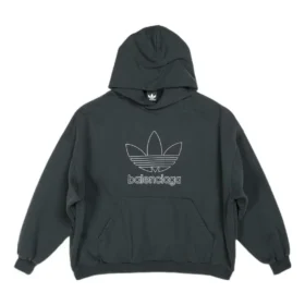 Moletom com capuz oversized com logótipo Balenciaga x adidas «Verde Branco» 712396TNVA93775 Moletom com capuz oversized com logótipo Balenciaga x adidas «Verde Branco» 712396TNVA93775