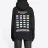 Moletom com capuz Pride, corte largo «Preto» 651799TMVO31070