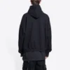Moletom com capuz Qixi de corte largo “Black” 674986TLVC21070