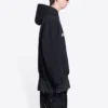 Moletom com capuz Qixi de corte largo “Black” 674986TLVC21070
