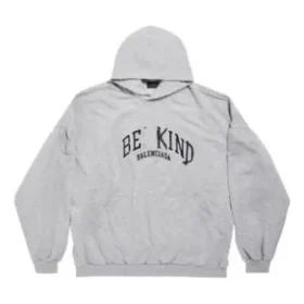 Moletom com capuz redondo Be Kind, corte oversized «Cinza» 761458TPVD61167